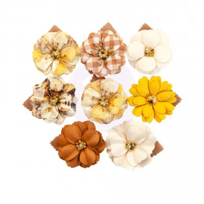 Prima Marketing Autumn Sunset Flowers Embellishments - Fall Meadows